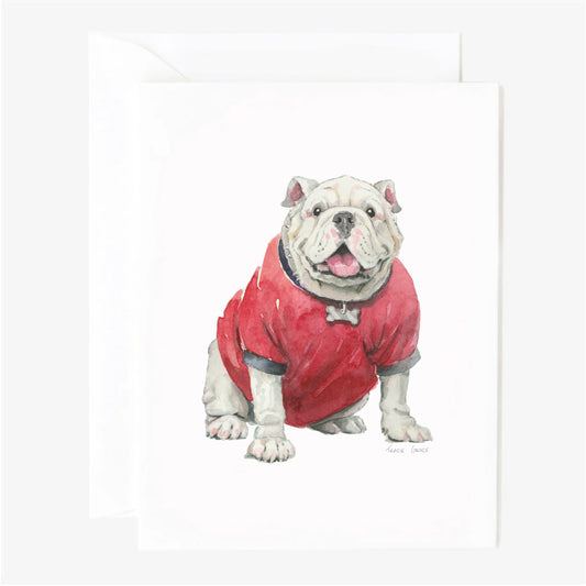 Bulldog Greeting Card